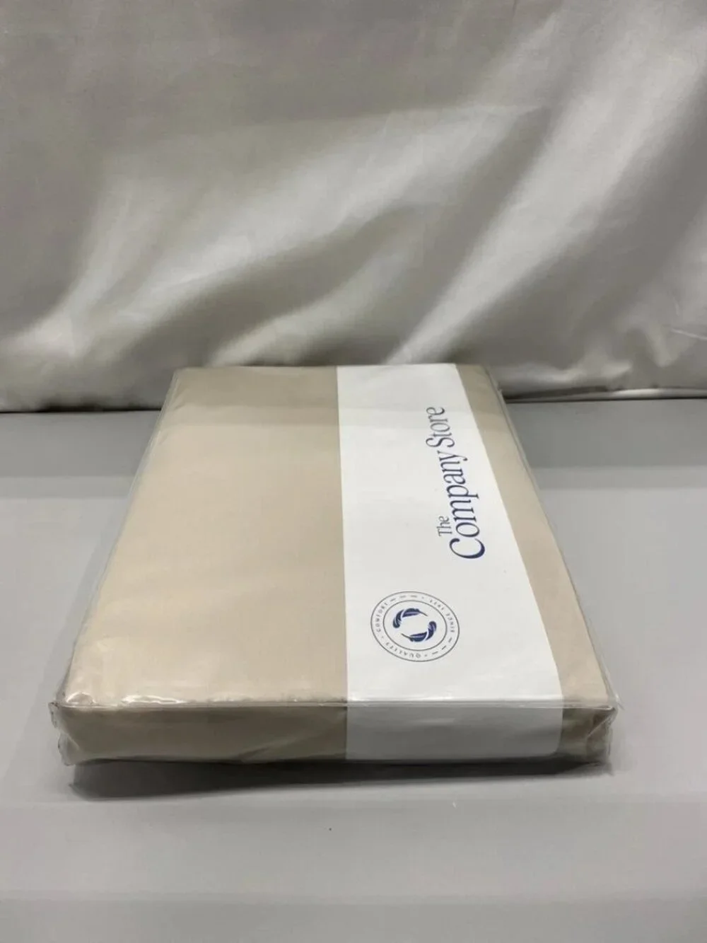 The Company Store Premium Smooth Supima Sateen Twin Duvet Cover In Alabaster